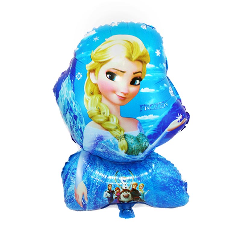 BALON ELSA UKURAN BESAR/ BALON KARAKTER ELSA FROZEN NUANSA BIRU UKURAN 50CM HARGA SATUAN