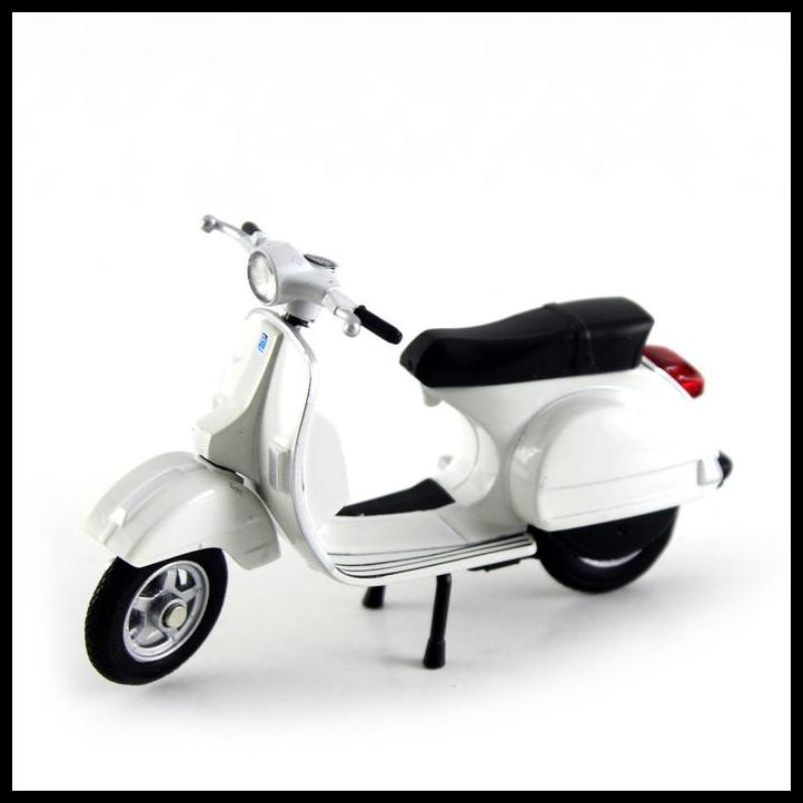 Gosend Ok Diecast Miniatur Motor Vespa Px - Merah