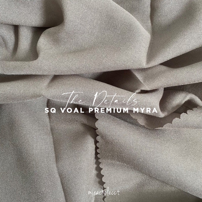 Sq Voal Premium MYRA (VOAL PLAIN TEPI JAHIT)