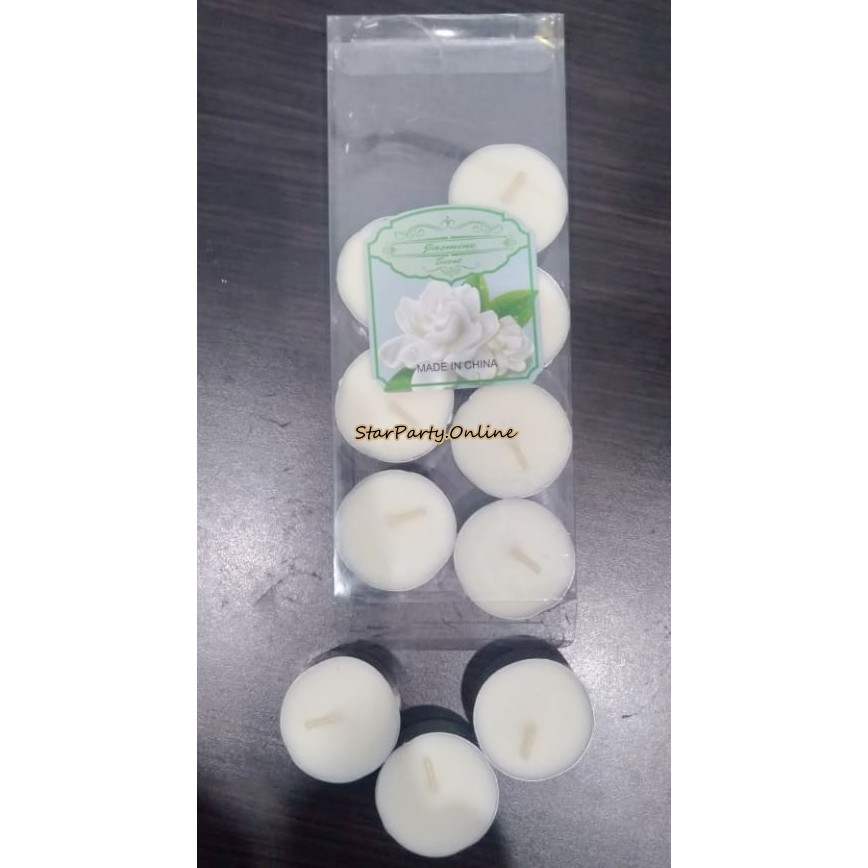 Tea Candle Besar Kecil 10 pcs /Lilin Aroma Terapi/ Lilin warna