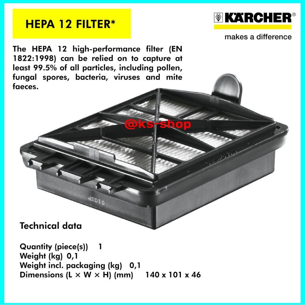 Karcher Hepa 12 Filter | Hepa 12 Filter For VC Series