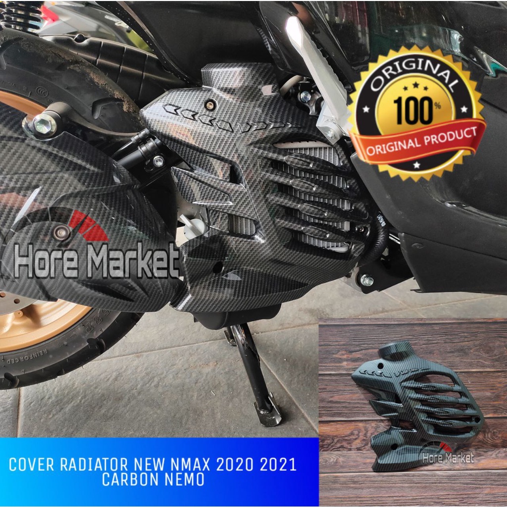 TUTUP COVER RADIATOR NEW NMAX 155 / NEW AEROX 155 2020 2021 2022 2023 2024 2025CARBON NEMO ALL NEW N