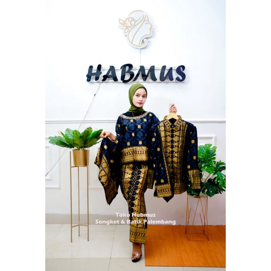 COUPLE BATIK KONDANGAN SETELAN SONGKET PALEMBANG