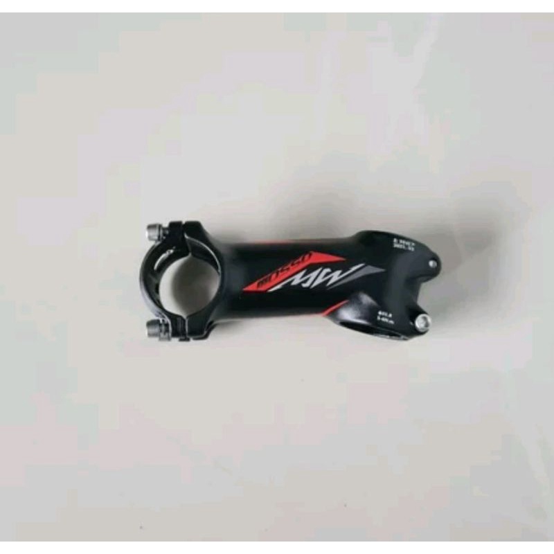 Stem Mosso Super Light Panjang 90 x 31.8 MM Angle 17 Derajat Black Red - 9 Cm  Alumunium Ringan 9cm merah hitam cocok sepeda mtb roadbike balap road bike dll