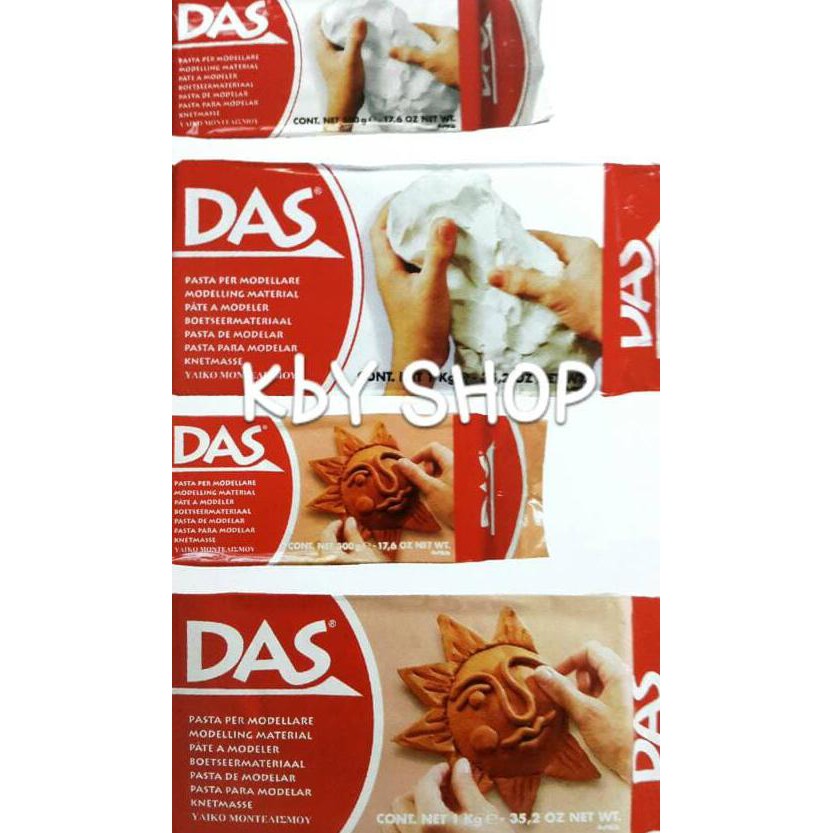

Clay / Tanah Liat Merk Das Warna Putih Berat 500 Gram Produk Baik