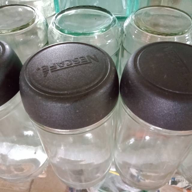 Paket toples nescafe+tutup. Toples Nescafe, toples bumbu, toples gula kopi. 30.000 dapat 4 pcs