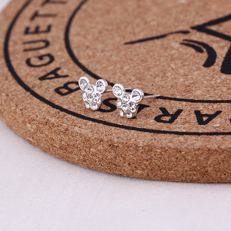 Anting Stud Mutiara Berlian Imitasi Bentuk Bintang Hati Beruang Butterfly Waterdrop Untuk Wanita