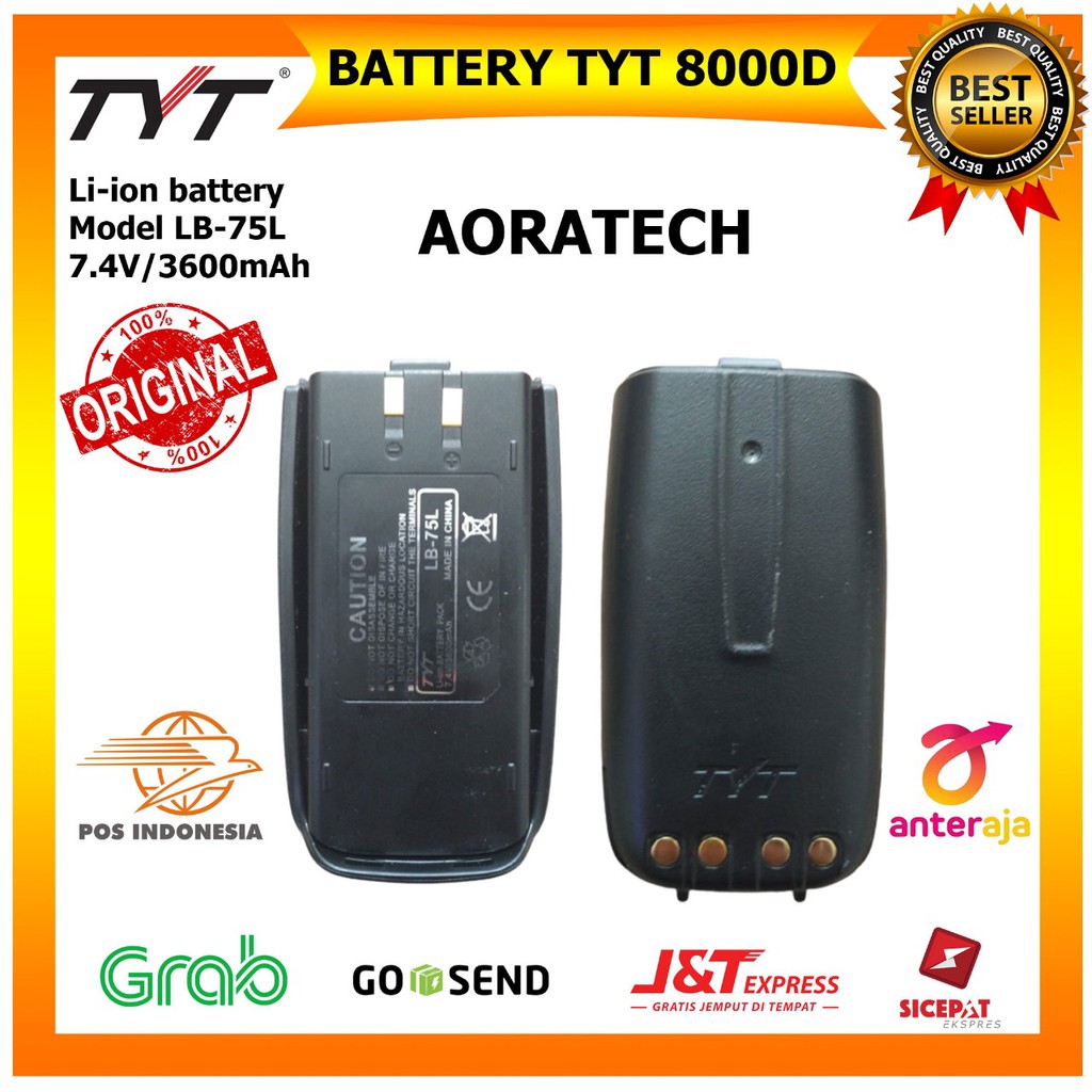 Batre TYT UV-8000D - Battery TYT UV8000D- batre TYTUV8000D Original 100%