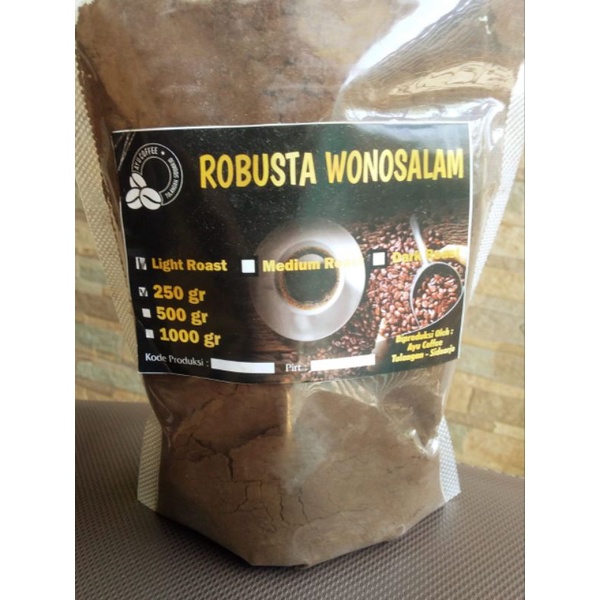 

kopi bubuk Robusta wonosalam by ayu Coffee