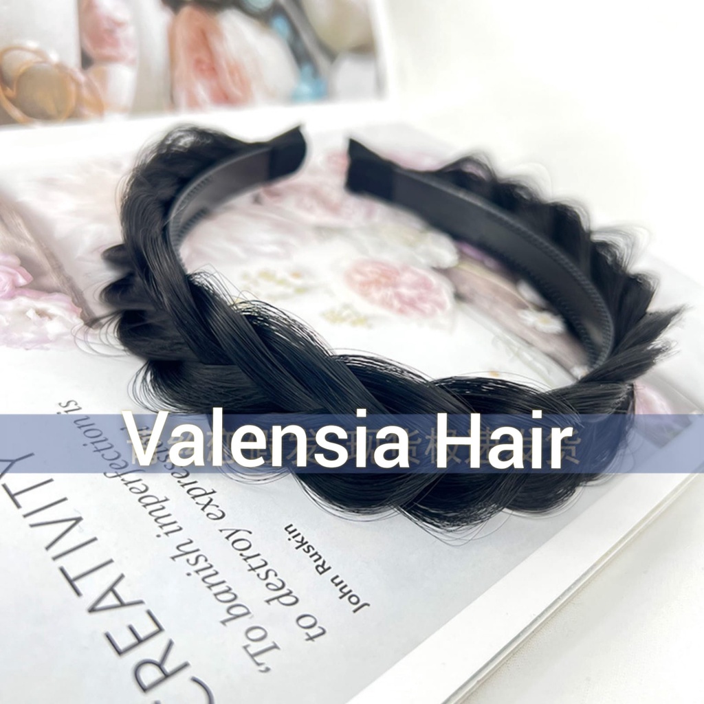 hairclip bando rambut kepang murah