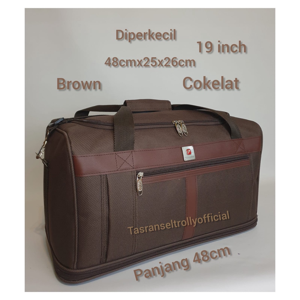 Tas Pakaian Travel Bag Polo Interclub 48x25x26cm up 43cm 100%original