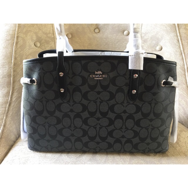 COACH  DRAWSTRING CARRYALL IN SIGNATURE CANVAS