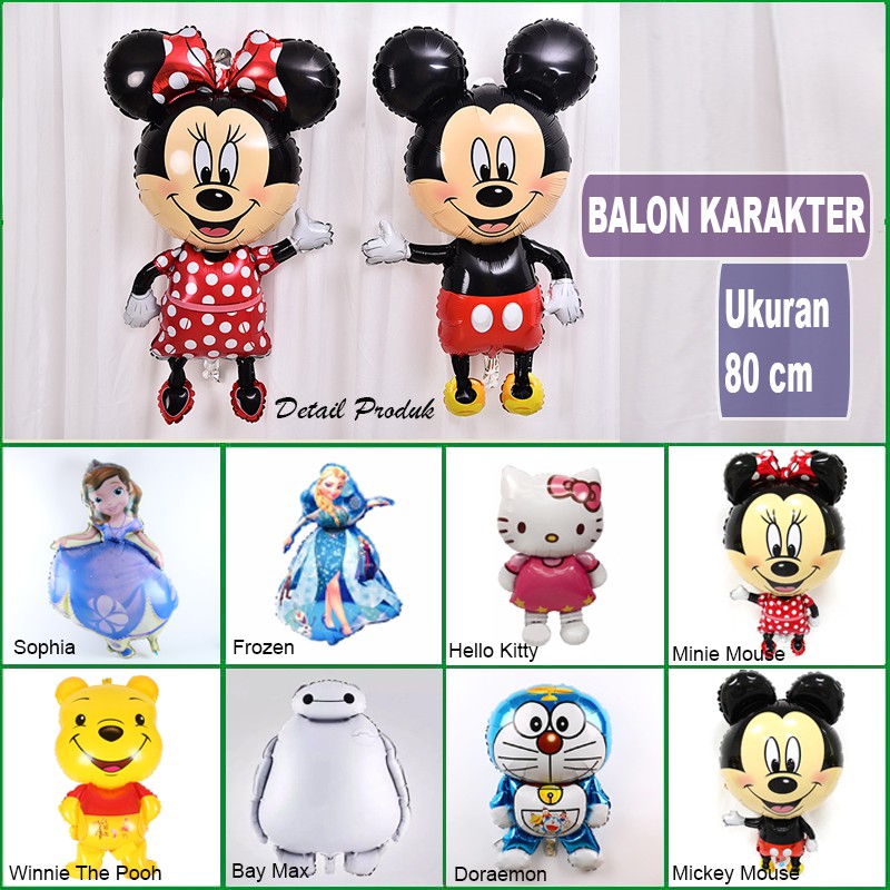 balon foil karakter jumbo / balon karakter body / balon kartun