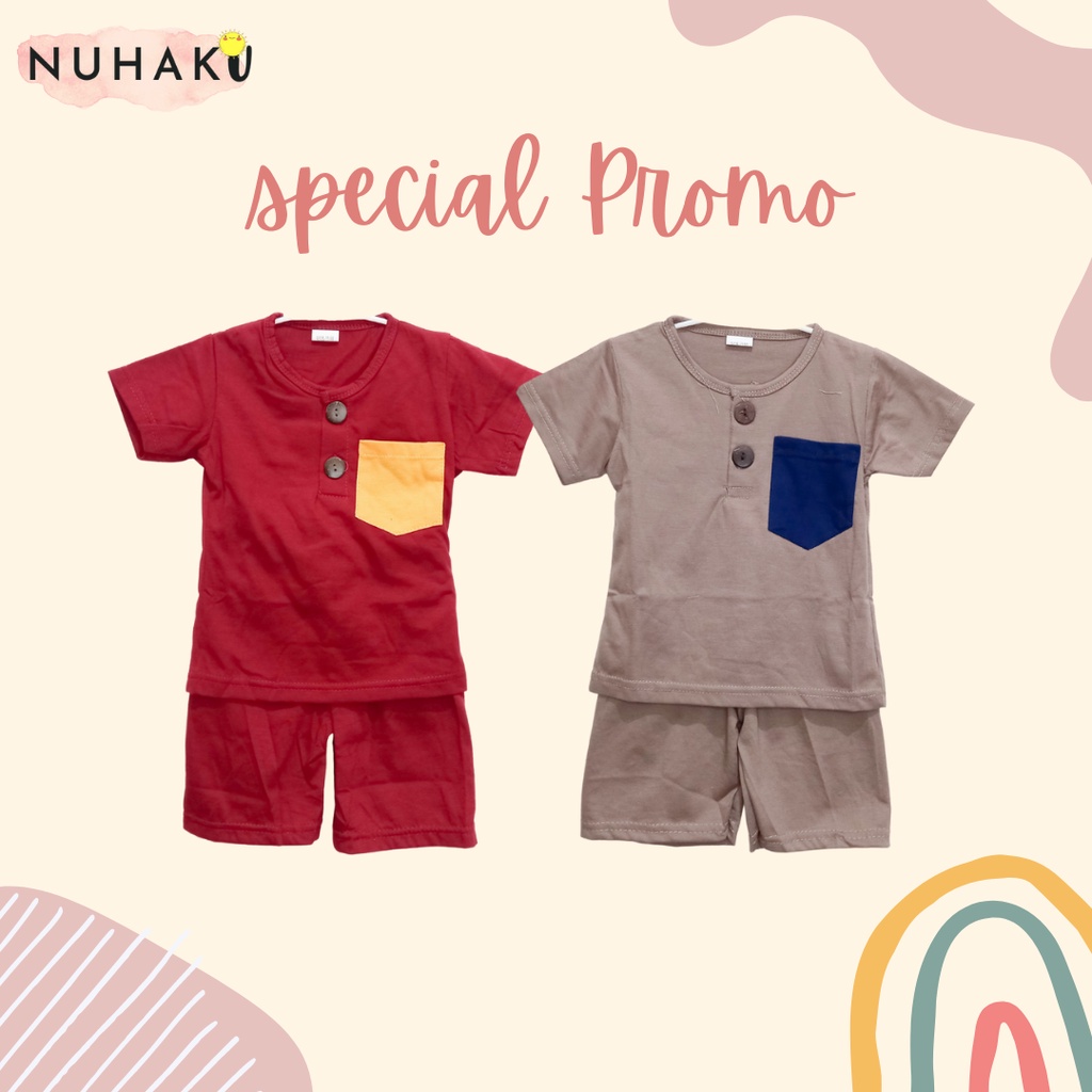 Baju Anak Kiano Set / Playset (Laki-Laki/Perempuan 1 - 5 tahun)