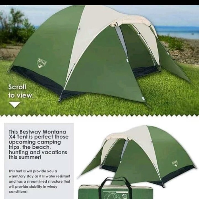 Tenda Gunung Outdoor Bestway Montana 4 Person