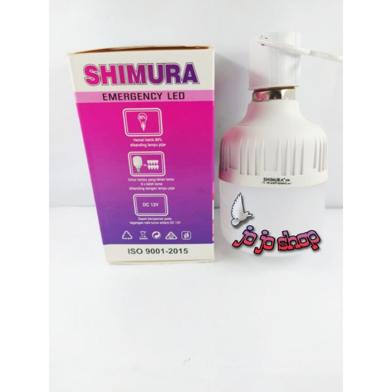 Bohlam lampu emergency LED 20 watt Shimura cahaya putih