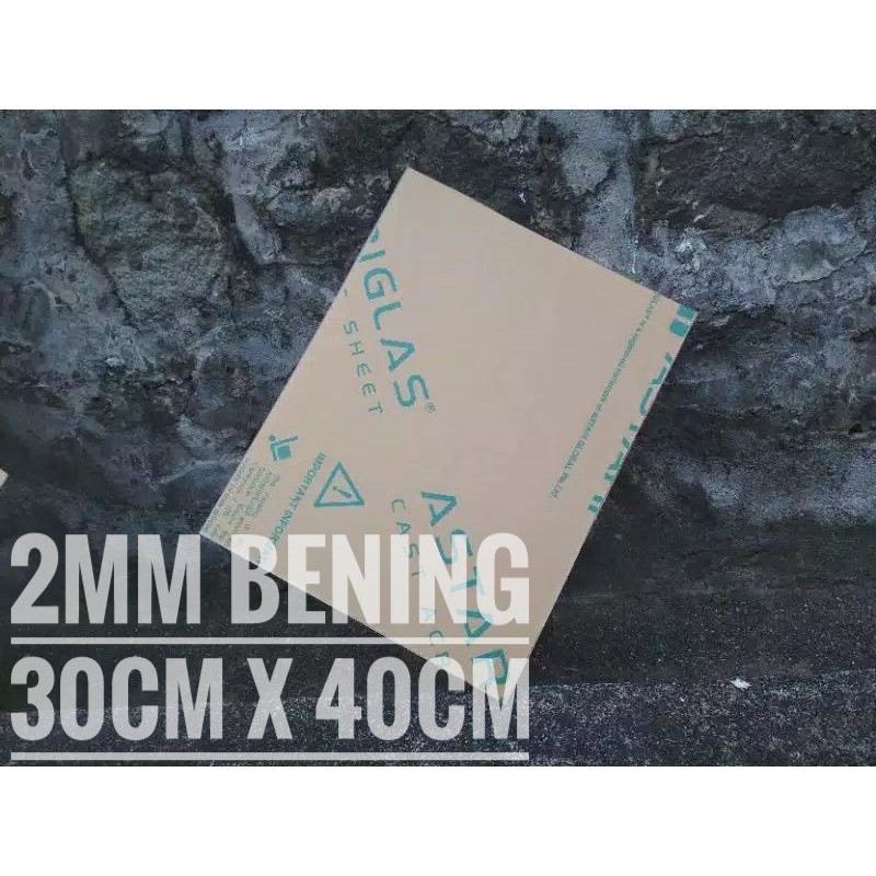 

Akrilik Lembaran Bening Tebal 2mm (30cm x 40cm)