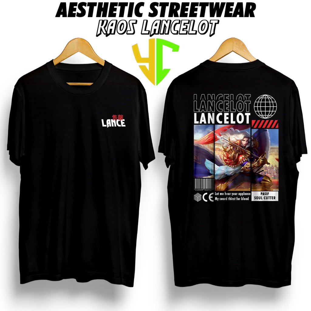 YC Kaos StreetWear Hero ML (LANCELOT EPIC) Bisa Request Hero, Kaos Pendek Pria Kaos Premium Kaso Str