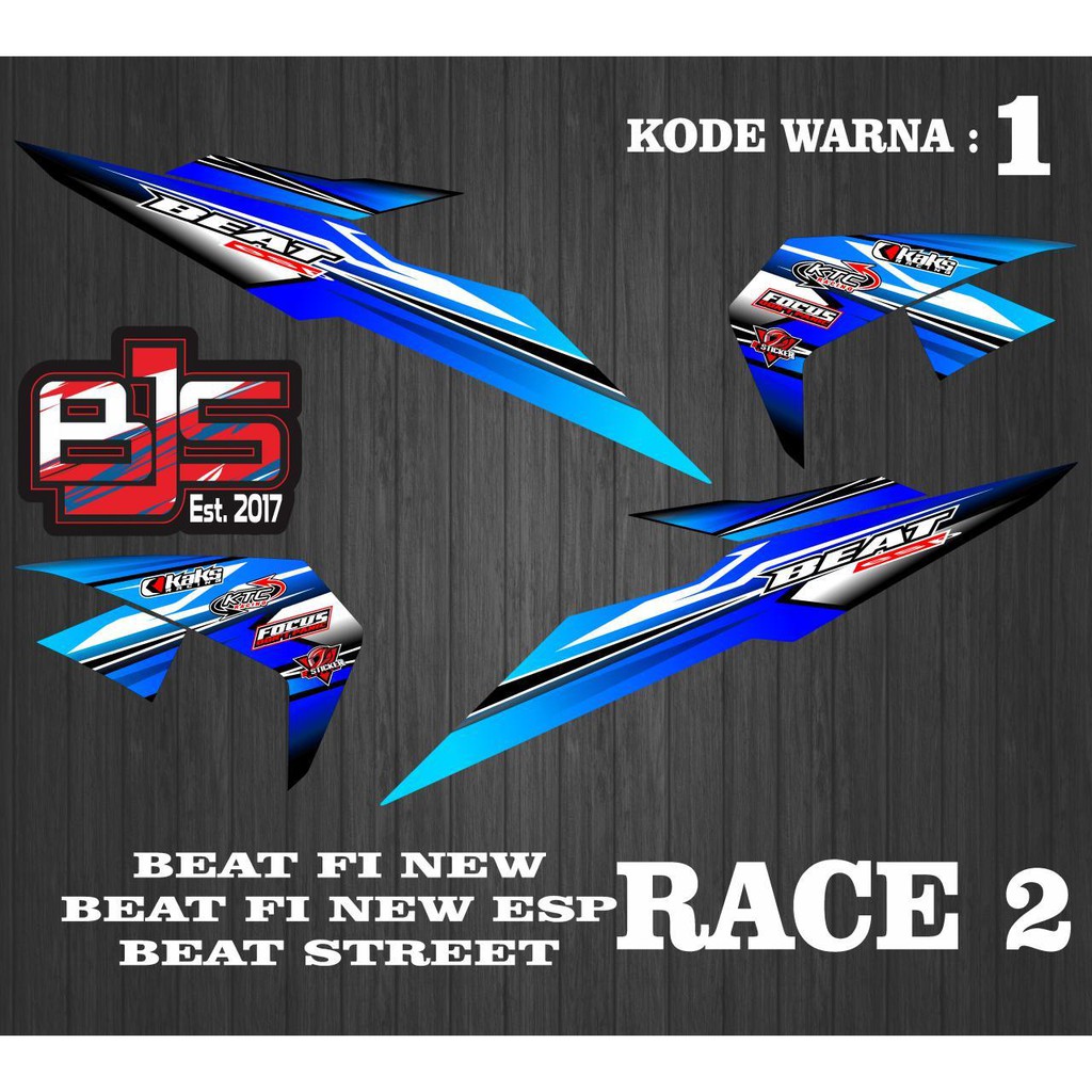 [COD] Stiker Sticker Striping Beat fi New Beat fi New esp race 2