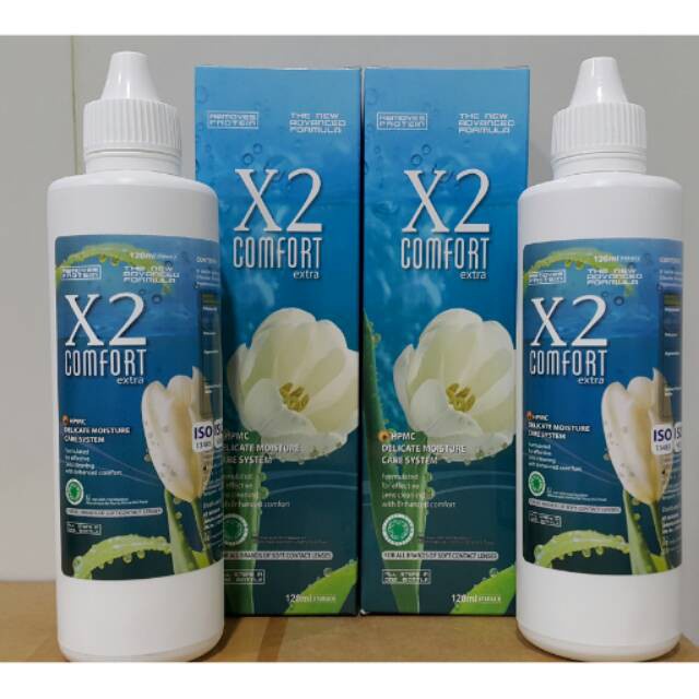 (Cairan Pembersih) Softlens X2 120ML / 60ML X2 Comfort (KIM)