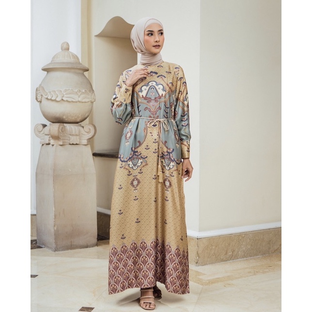 GIYANARA DRESS BROWN GEULIS