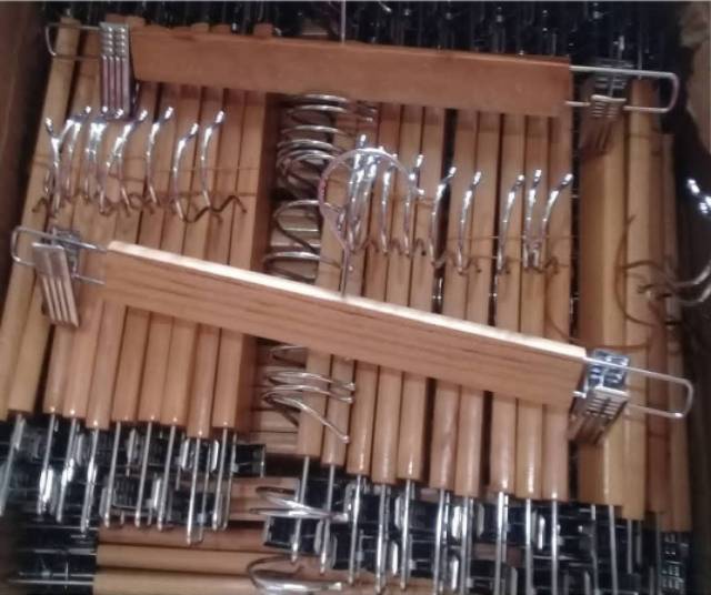 Hanger kayu jepit balok || hanger kayu jepit || hanger jepit celana