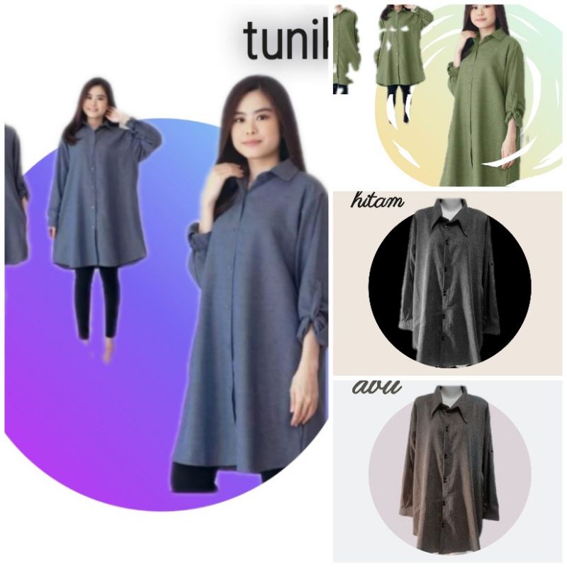 atasan tunik bahan catton