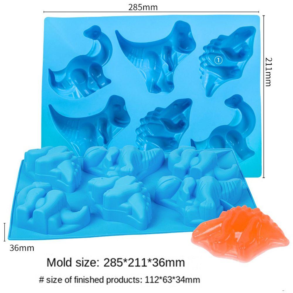 R-FLOWER Cetakan Silikon Dinosaurus Bakeware Fondant Dekorasi Kue Drip Mold Silicone Mold