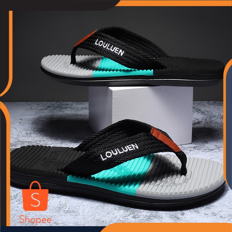 Sandal Jepit Pria Tren  Korea 2022  Sandal Jepit Pria Keren Kasual  Pantai Sepatu