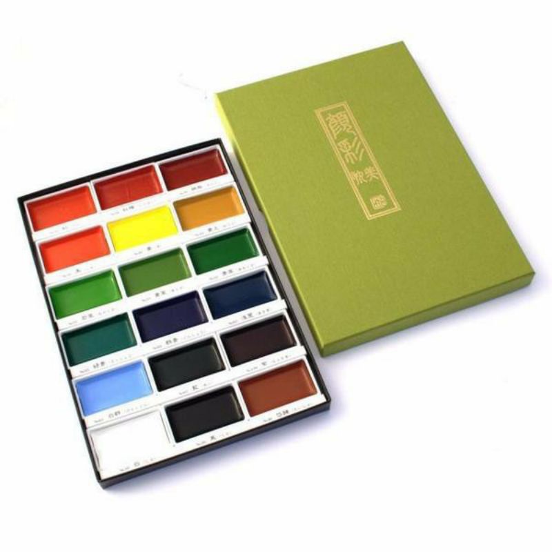 

Zig Kuretake Gansai Tambi 18 Colors - Water Colors