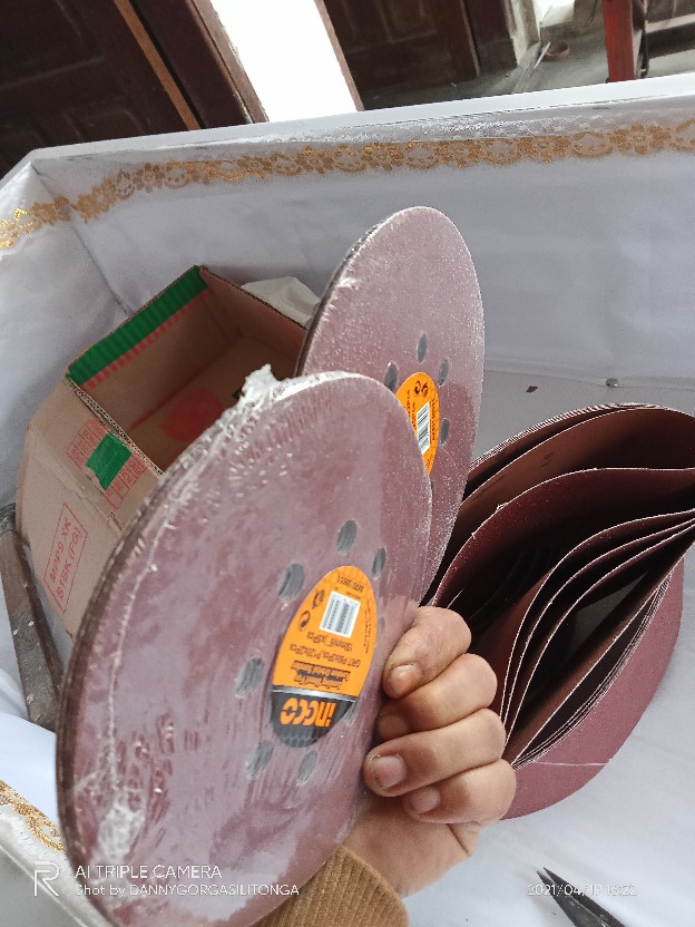 Kertas Pasir Amplas Sander 4 X 24cm 4x24cm Grit 180 Halus Ekamant