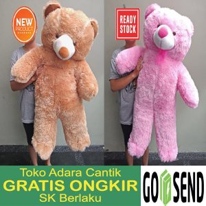 Aneka Boneka Jumbo 1 meter Teddy Bear Panda Lucu Imut Untuk Koleksi Kado Bahan Halus Lembut