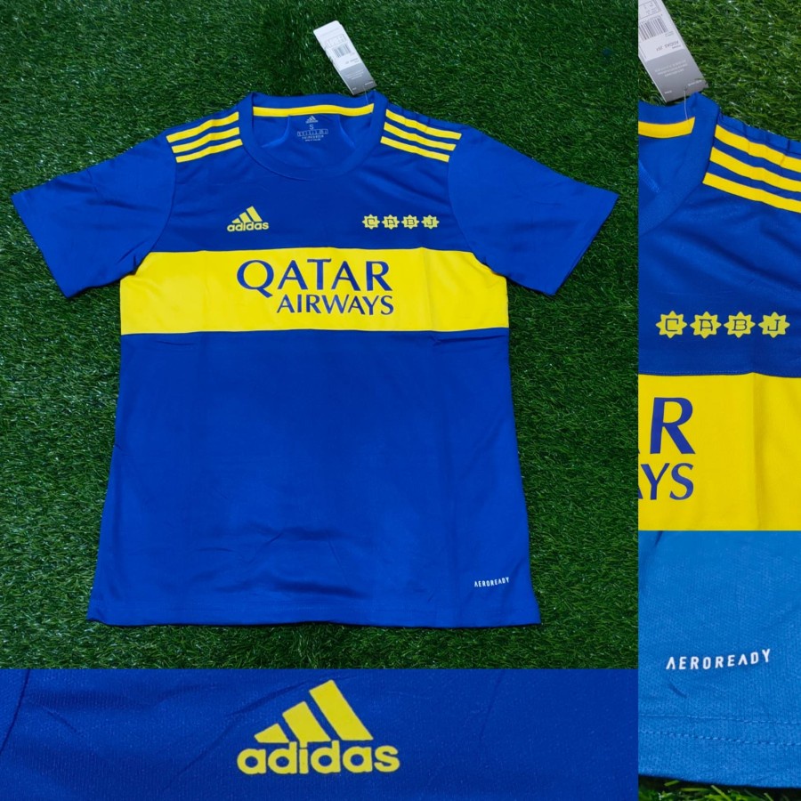 JERSEY BOLA BOCA JUNIOR HOME 2021/2022 GRADE ORI IMPORT