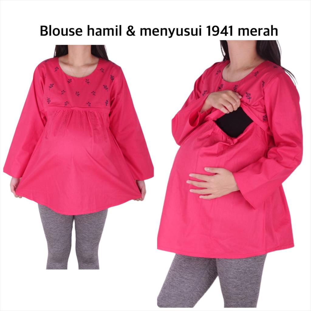 Baju Hamil Blouse Hamil Menyusui B1941