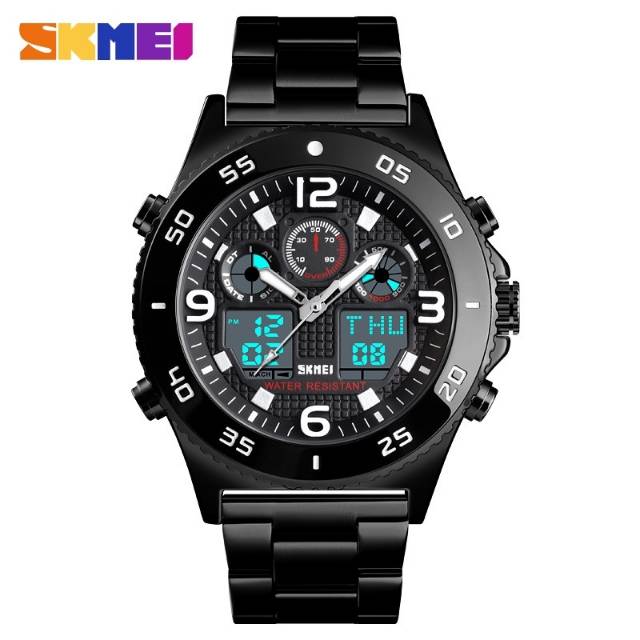 Jam Skmei 1538 double time original bergaransi free box karton