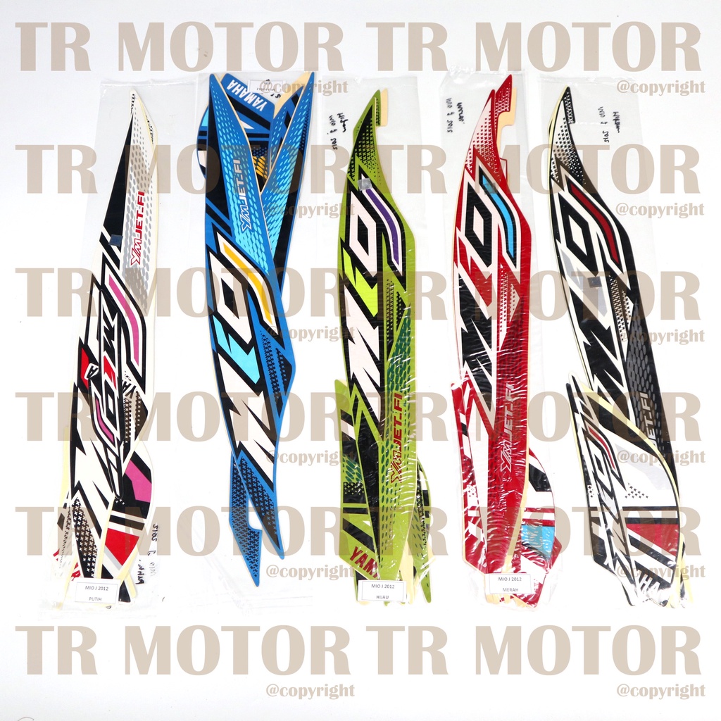 Stiker Motor Mio J 2012 Sticker Striping Full Set Body Motor