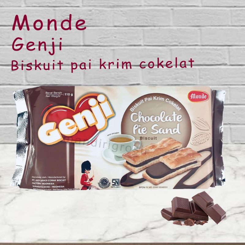 

BISKUIT PAI * GENJI *KRIM COKELAT PIE SAND * 110g AYES TOSERBA