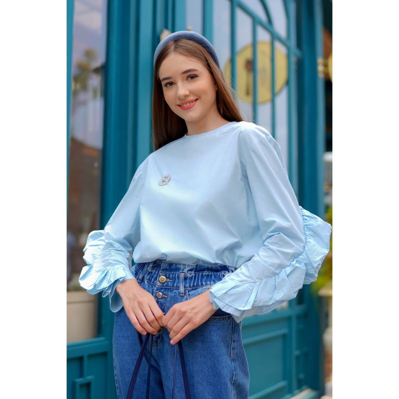 Ready New Benang Jarum x Buttonscarves MARY BLOUSE