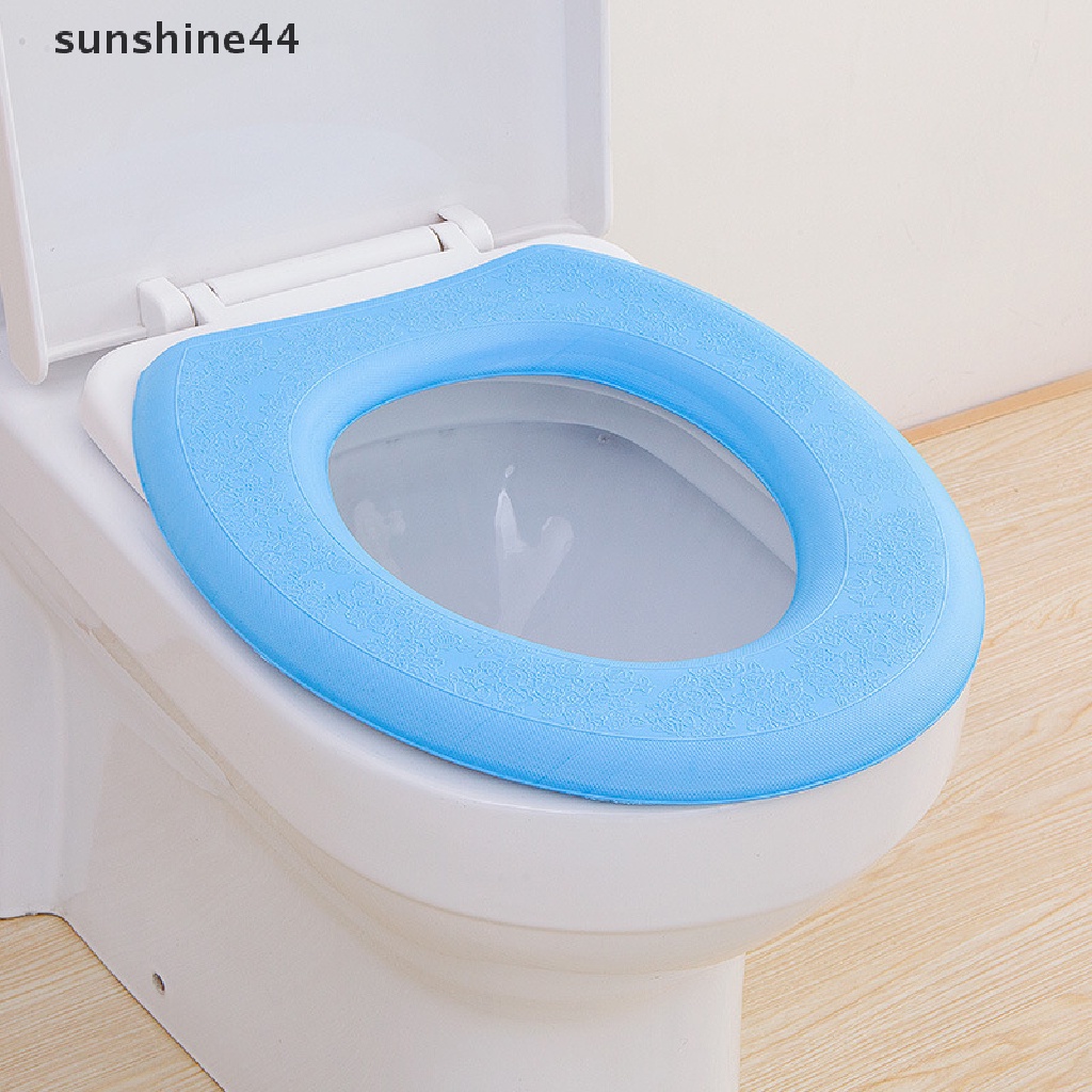 Sunshine Cover Dudukan Toilet Bentuk O Bahan Lembut Anti Air Dapat Dicuci