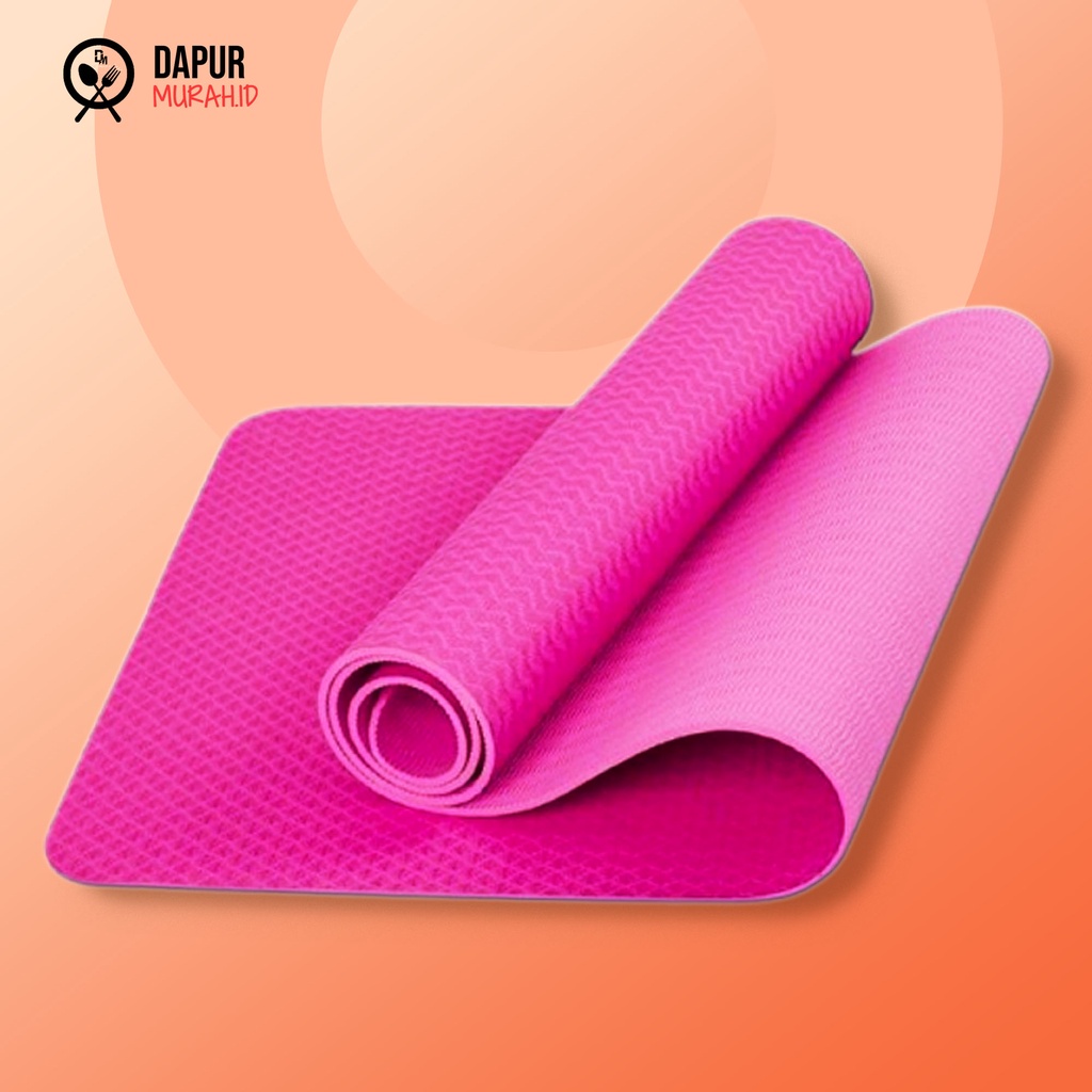 Matras Yoga Mat Anti-Slip Eva Premium 60 x 170 cm dan  Tas