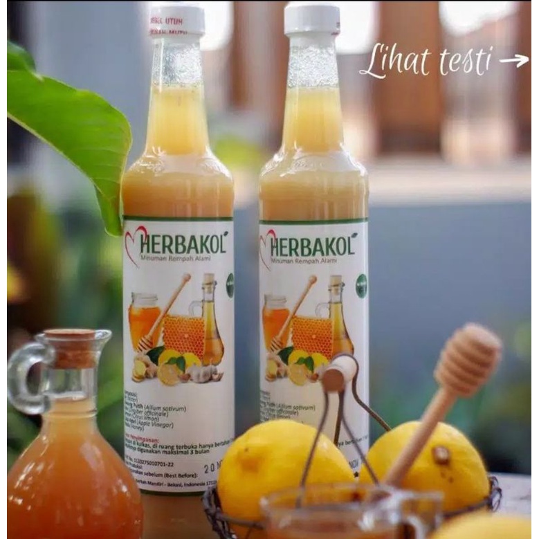 

Jus Bawang Putih Herbal + Jahe Merah + Lemon + Cuka Apel + Madu + Cinnamon