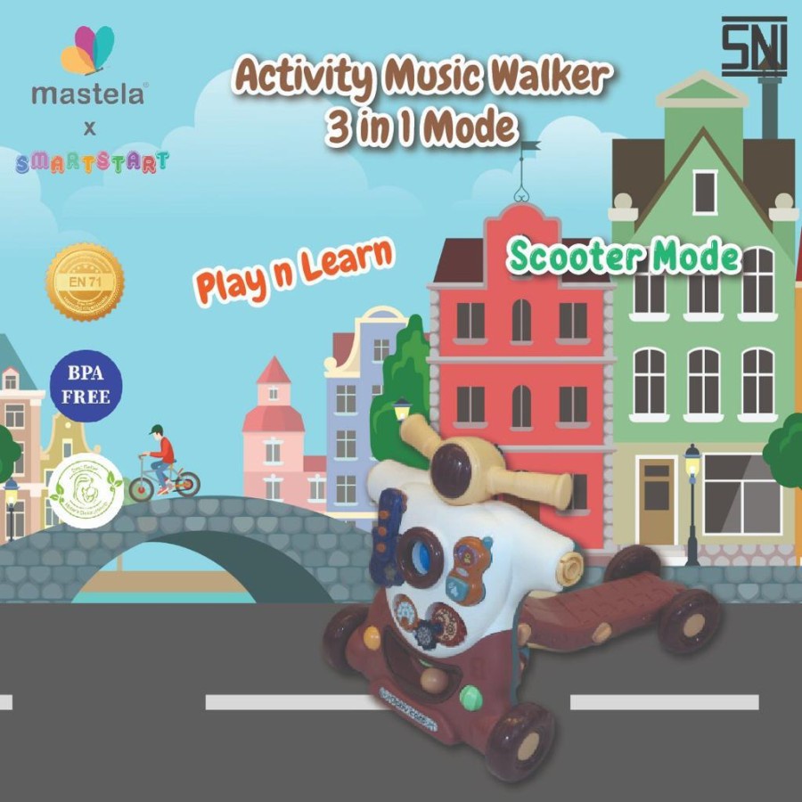 MASTELA 7881 ACTIVITY WALKER 3in1 - ALAT BANTU JALAN BAYI