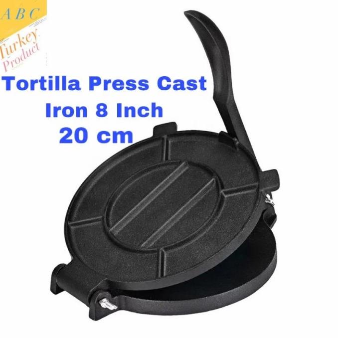 

Tortilla Press presser Cast Iron 8 Inch / 16 cm alat membuat tortilla ---NEW---