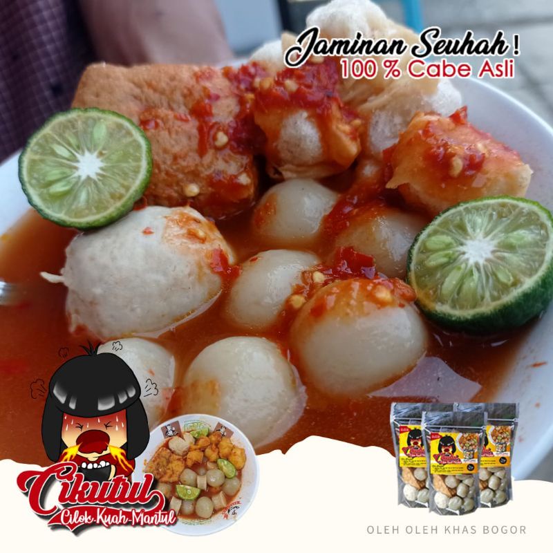 

Baso Aci Cikutul Oleh Oleh Khas Bogor (Cilok Kuah Mantul)