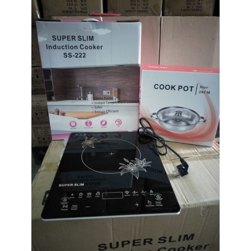 Kompor Listrik/Induction cooker/Kompor induksi Slim bonus Panci