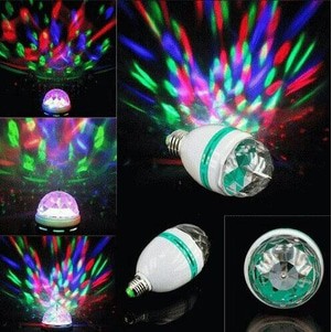 LAMPU DISKO ROTASI MINI ,FULL COLOUR ( WARNA WARNI)