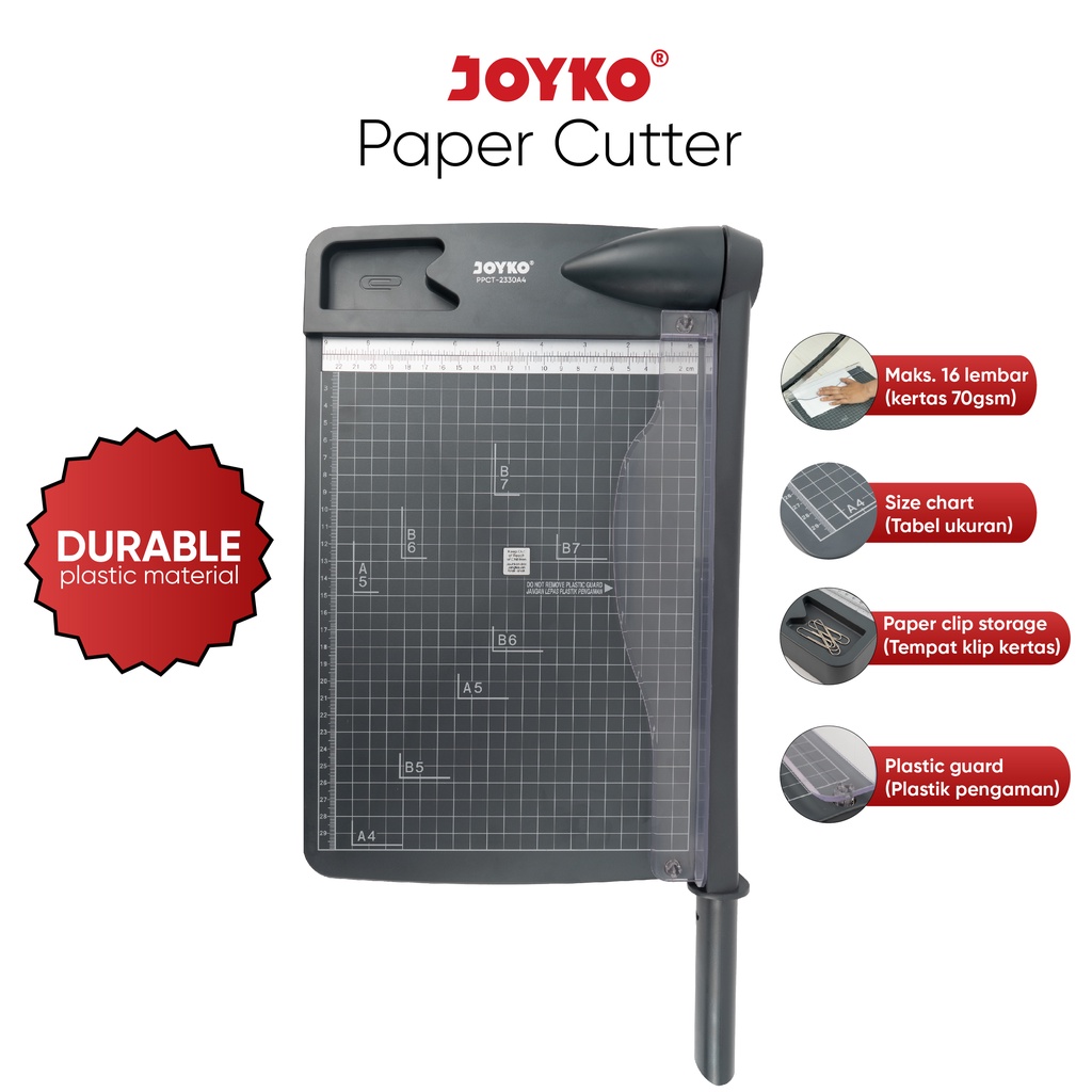 

Pemotong Kertas Paper Cutter Joyko PPCT-2330 A4