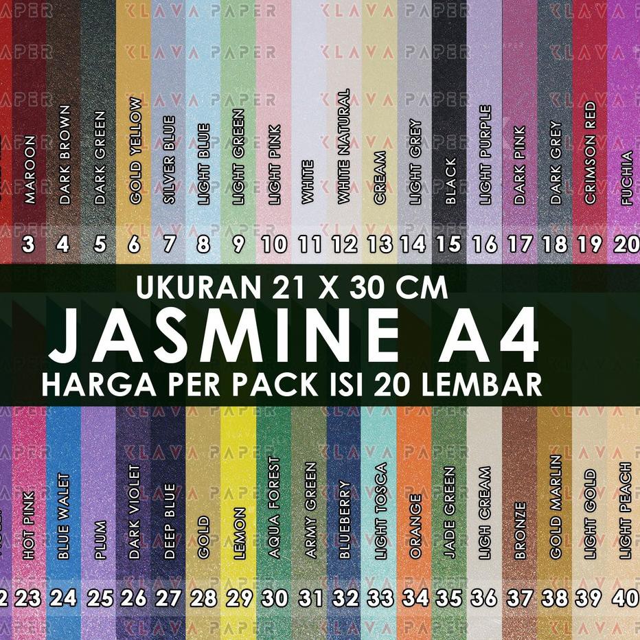 

PROMO BESAR KODE-655 Kertas Jasmine A4 Per Pack Undangan, Kerajinan, Kartu Nama, Kraft, Sertifikat K