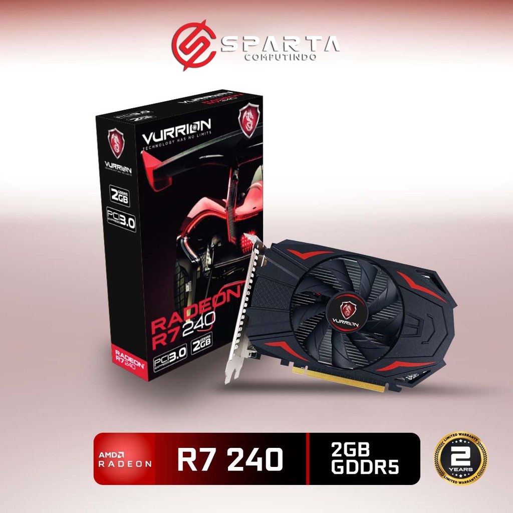 VGA Card AMD Radeon R7 240 2GB GDDR5 128 Bit Vurrion New Garansi Resmi