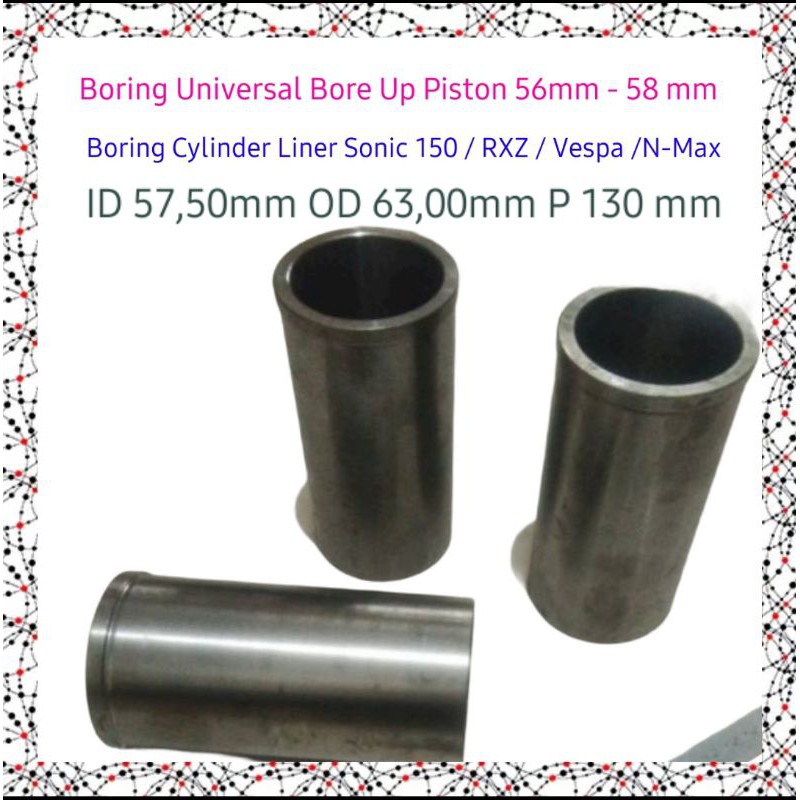 Boring Cylinder Liner Sonic 150/RXZ/Vespa/N-Max/Universal Bore Up ZNC
